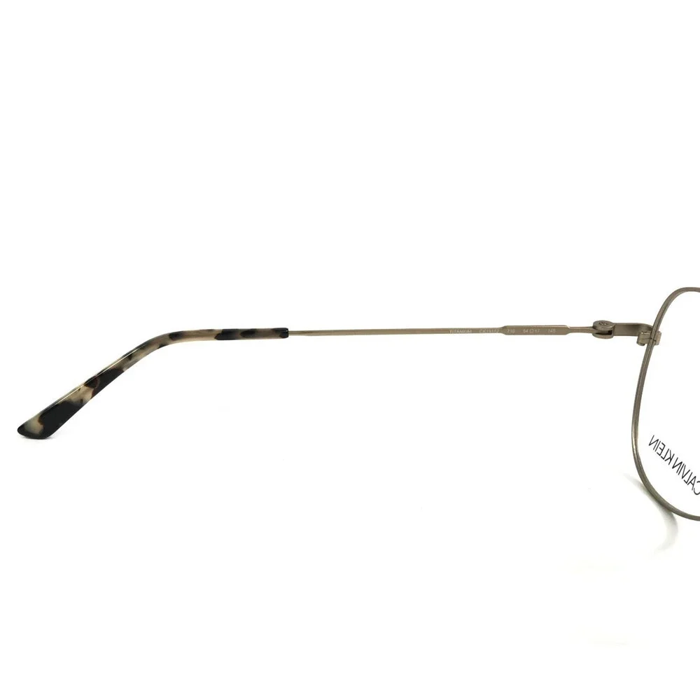 Calvin Klein Eyeglasses Frames CK19152 716 Satin Gold Aviator Titanium 54-17-145